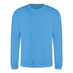 Unisex mikina bez kapuce JustHoods - Hawaiian blue XS