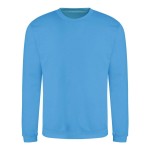 Unisex mikina bez kapuce JustHoods - Hawaiian blue L
