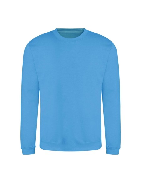 Unisex mikina bez kapuce JustHoods - Hawaiian blue L