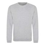 Unisex mikina bez kapuce JustHoods - Heather grey L