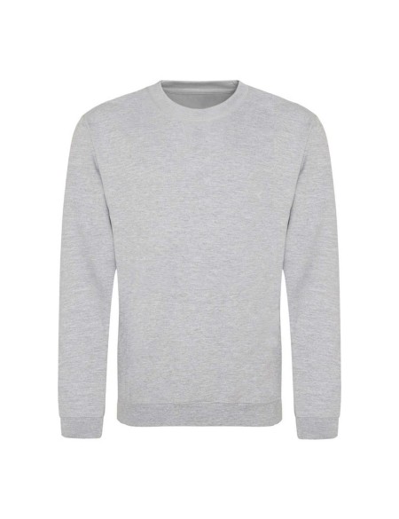 Unisex mikina bez kapuce JustHoods - Heather grey XS