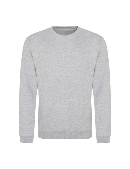 Unisex mikina bez kapuce JustHoods - Heather grey M