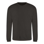 Unisex mikina bez kapuce JustHoods - Hot chocolate XS
