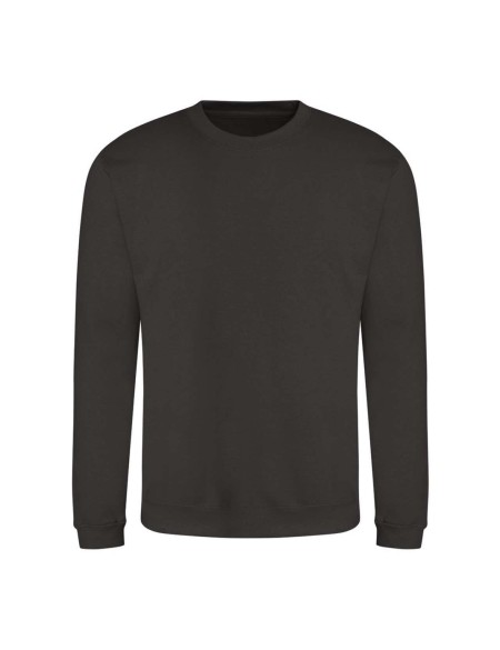 Unisex mikina bez kapuce JustHoods - Hot chocolate XS
