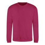 Unisex mikina bez kapuce JustHoods - Hot pink XL