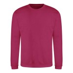 Unisex mikina bez kapuce JustHoods - Hot pink XL