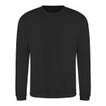 Unisex mikina bez kapuce JustHoods - Jet black S