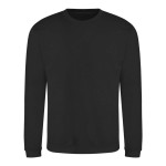 Unisex mikina bez kapuce JustHoods - Jet black 3XL