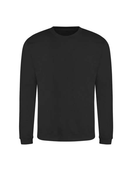 Unisex mikina bez kapuce JustHoods - Jet black 3XL