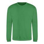 Unisex mikina bez kapuce JustHoods - Kelly green L