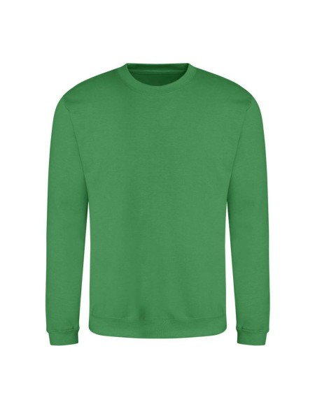 Unisex mikina bez kapuce JustHoods - Kelly green L