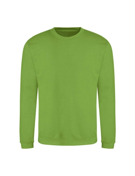 Unisex mikina bez kapuce JustHoods - Lime green XS