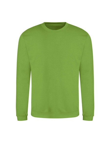 Unisex mikina bez kapuce JustHoods - Lime green L