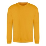 Unisex mikina bez kapuce JustHoods - Mustard XS
