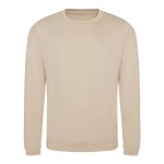 Unisex mikina bez kapuce JustHoods - Nude XS
