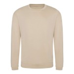 Unisex mikina bez kapuce JustHoods - Nude XL