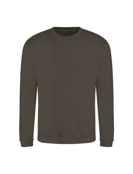 Unisex mikina bez kapuce JustHoods - Olive green XS