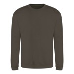 Unisex mikina bez kapuce JustHoods - Olive green S