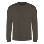 Unisex mikina bez kapuce JustHoods - Olive green M