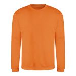 Unisex mikina bez kapuce JustHoods - Orange crush S