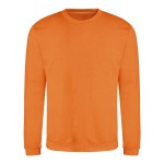 Unisex mikina bez kapuce JustHoods - Orange crush XS