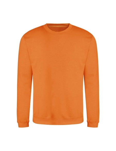 Unisex mikina bez kapuce JustHoods - Orange crush XXL
