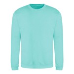 Unisex mikina bez kapuce JustHoods - Peppermint S