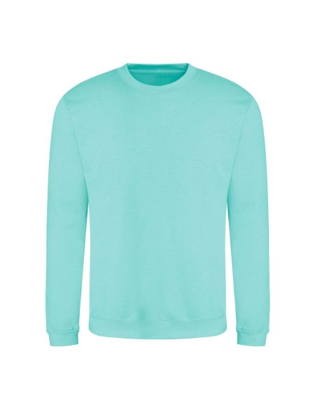 Unisex mikina bez kapuce JustHoods - Peppermint S