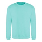 Unisex mikina bez kapuce JustHoods - Peppermint M