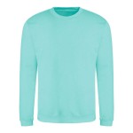 Unisex mikina bez kapuce JustHoods - Peppermint L