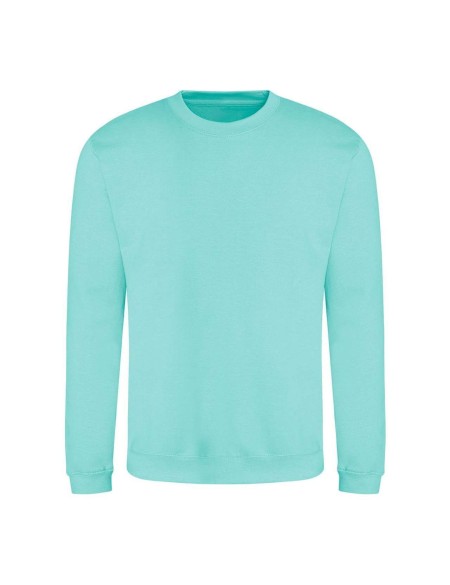 Unisex mikina bez kapuce JustHoods - Peppermint XL