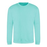 Unisex mikina bez kapuce JustHoods - Peppermint XXL