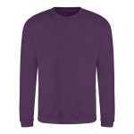 Unisex mikina bez kapuce JustHoods - Plum S