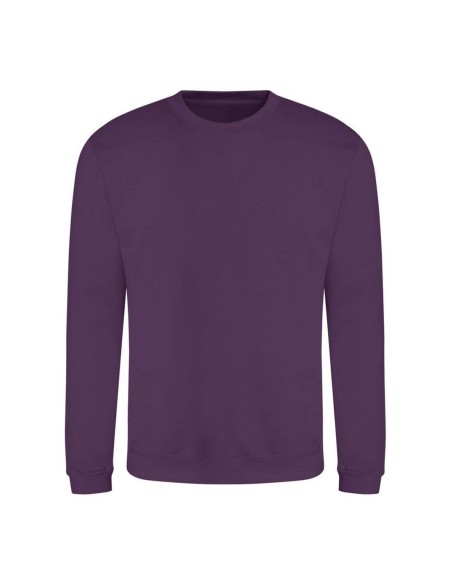 Unisex mikina bez kapuce JustHoods - Plum S