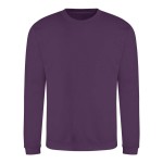 Unisex mikina bez kapuce JustHoods - Plum M