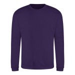 Unisex mikina bez kapuce JustHoods - Purple XS