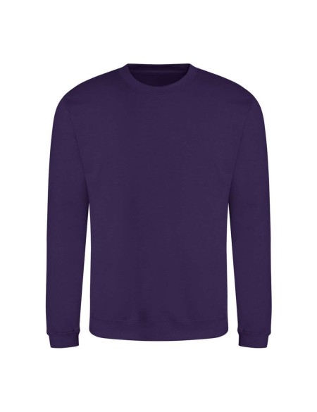 Unisex mikina bez kapuce JustHoods - Purple XL