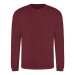 Unisex mikina bez kapuce JustHoods - Red hot chilli XS