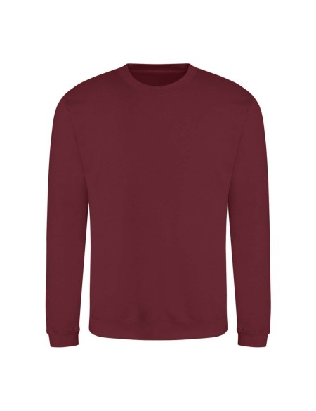 Unisex mikina bez kapuce JustHoods - Red hot chilli S