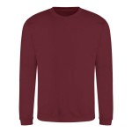 Unisex mikina bez kapuce JustHoods - Red hot chilli L