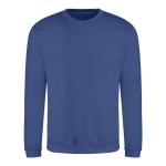 Unisex mikina bez kapuce JustHoods - Royal blue XS