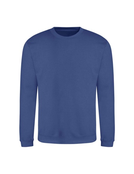 Unisex mikina bez kapuce JustHoods - Royal blue XS