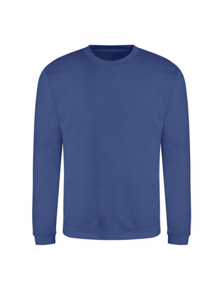 Unisex mikina bez kapuce JustHoods - Royal blue L