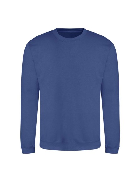 Unisex mikina bez kapuce JustHoods - Royal blue XL