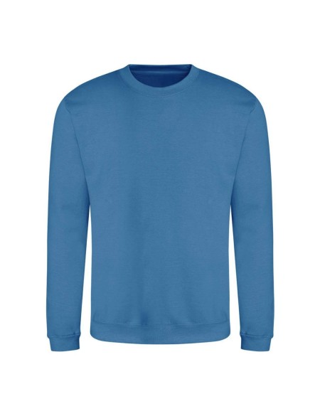 Unisex mikina bez kapuce JustHoods - Sapphire blue L