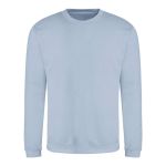 Unisex mikina bez kapuce JustHoods - Sky blue XS