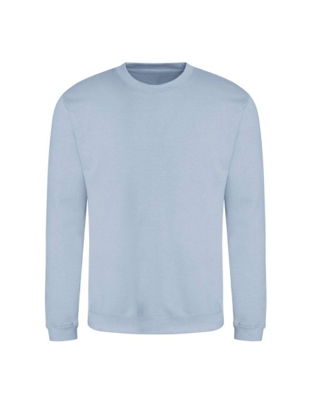 Unisex mikina bez kapuce JustHoods - Sky blue L