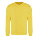 Unisex mikina bez kapuce JustHoods -  Sun yellow XS