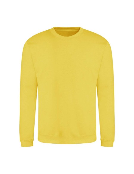 Unisex mikina bez kapuce JustHoods -  Sun yellow XS