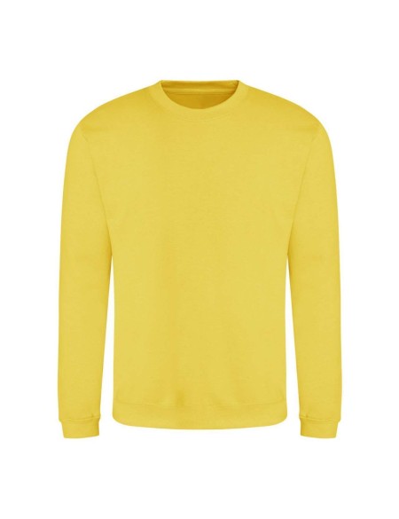 Unisex mikina bez kapuce JustHoods -  Sun yellow M